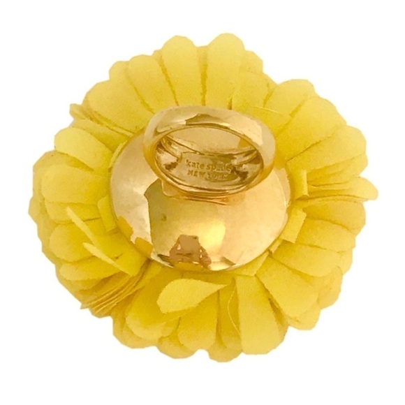 KATE SPADE • Date Night Flower Adjustable Ring - Picture 7 of 8